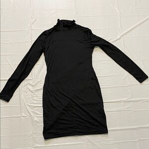 Chic Black Long Sleeve Dress